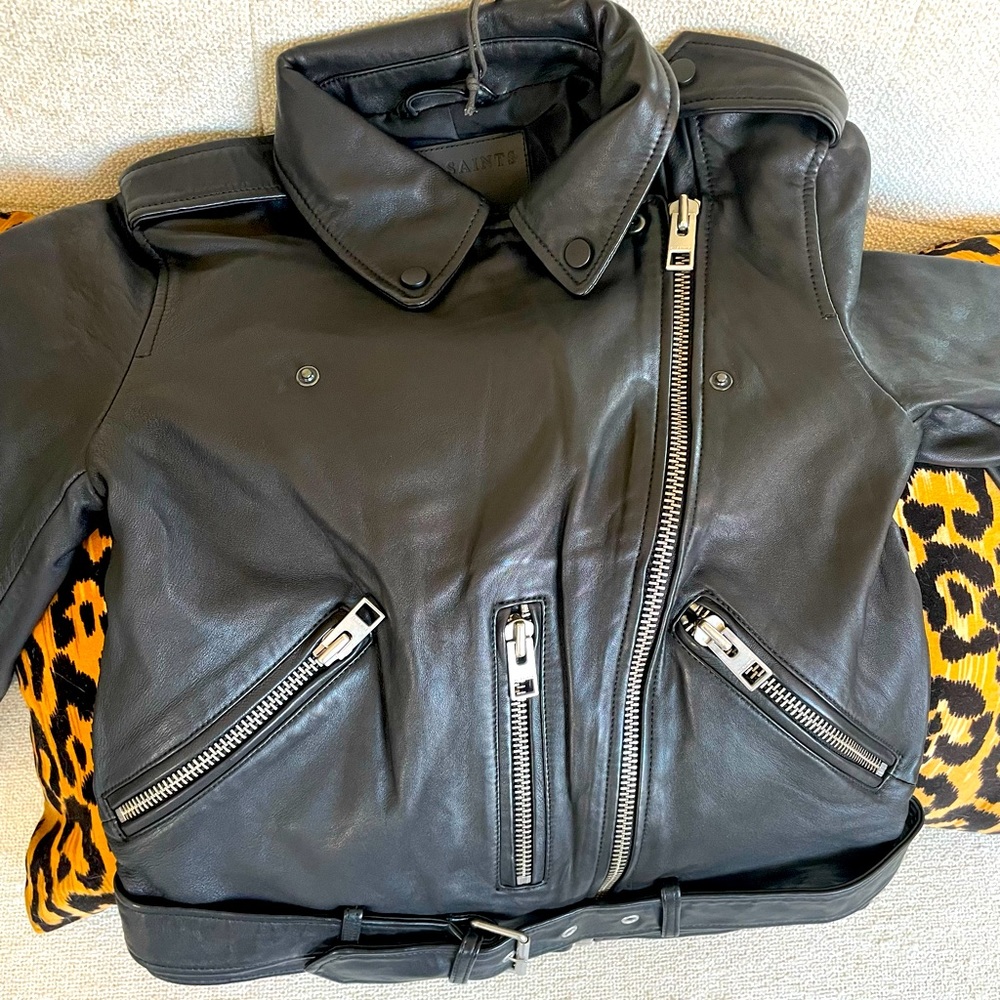All Saints Balfern NWT Size 4 Leather Jacket